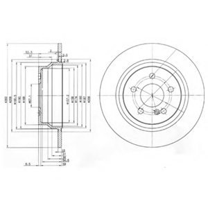 Febi Brake Disc Rear